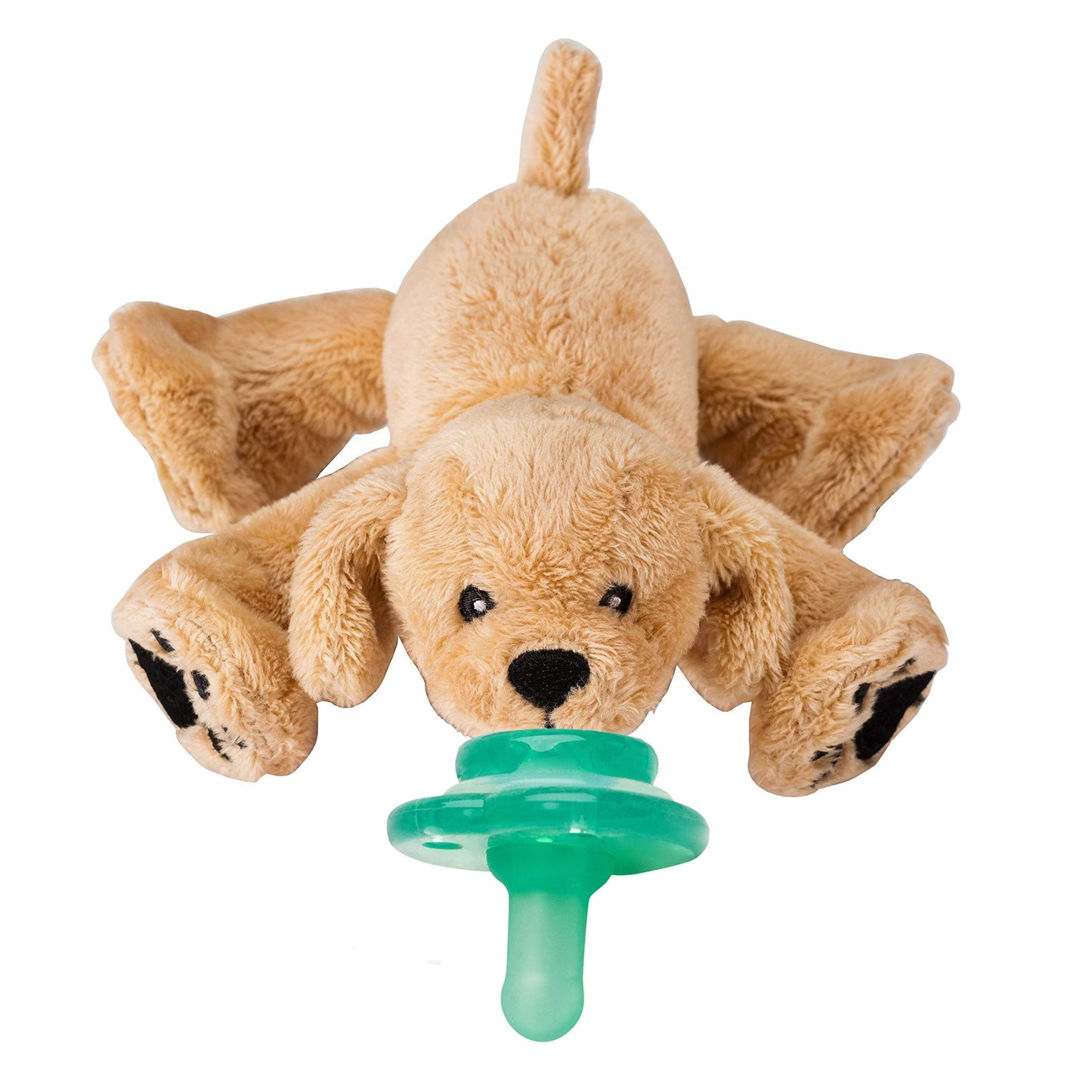 Nookums Paci-Plushies Buddies - Alligator Pacifier Holder - Adapts to Name Brand Pacifiers, Suitable for All Ages, Plush Toy Includes Detachable Pacifier