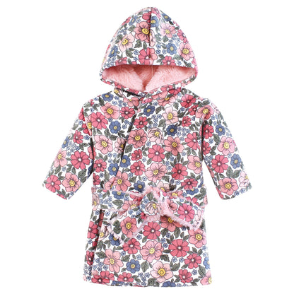 Hudson Baby Unisex Baby Mink with Faux Fur Lining Pool and Beach Robe Cover-ups
