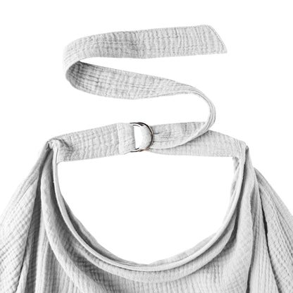 Konssy Muslin Nursing Cover for Baby Breastfeeding, Breathable 100% Cotton Breastfeeding Cover with Rigid Hoop for Mother Nursing Apron, Multi-use Carseat Canopy (Summer Wheat)
