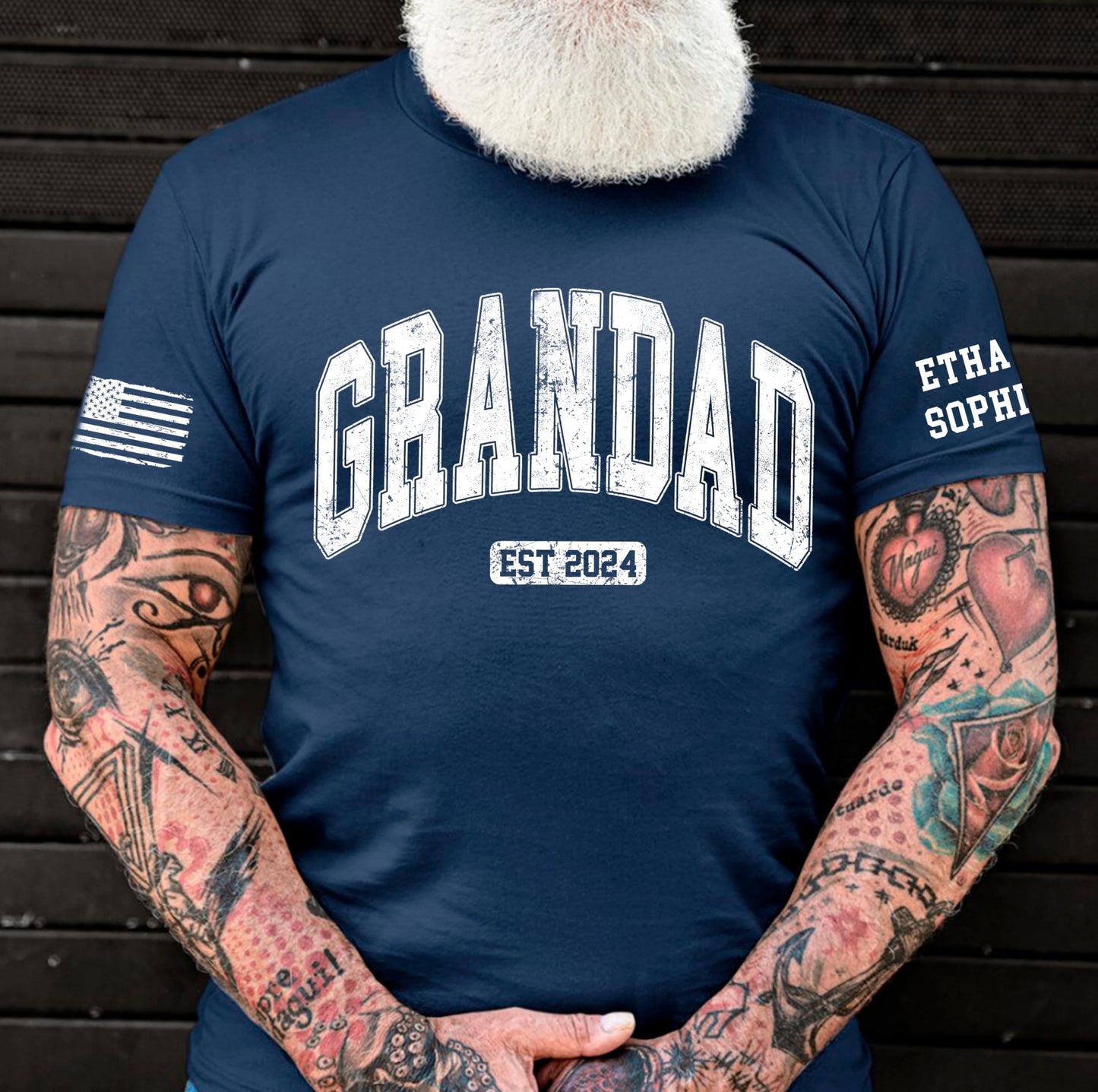 Personalized Custom Grandpa Shirt, Fathers Day Shirt Gifts for Grandpa, Gifts for Dad