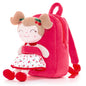 Gloveleya Toddler Backpack Baby Ballerina Girl Gifts Plush Curly Hair Ballet Backpack - Black Blonde 9 inches