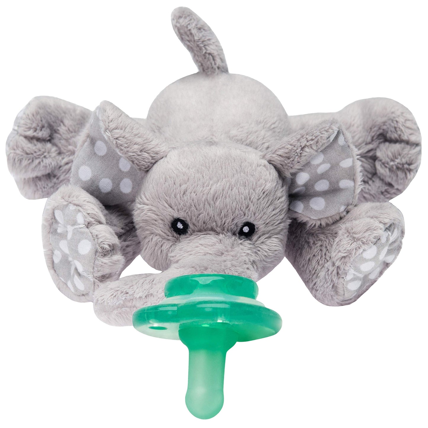 Nookums Paci-Plushies Buddies - Alligator Pacifier Holder - Adapts to Name Brand Pacifiers, Suitable for All Ages, Plush Toy Includes Detachable Pacifier