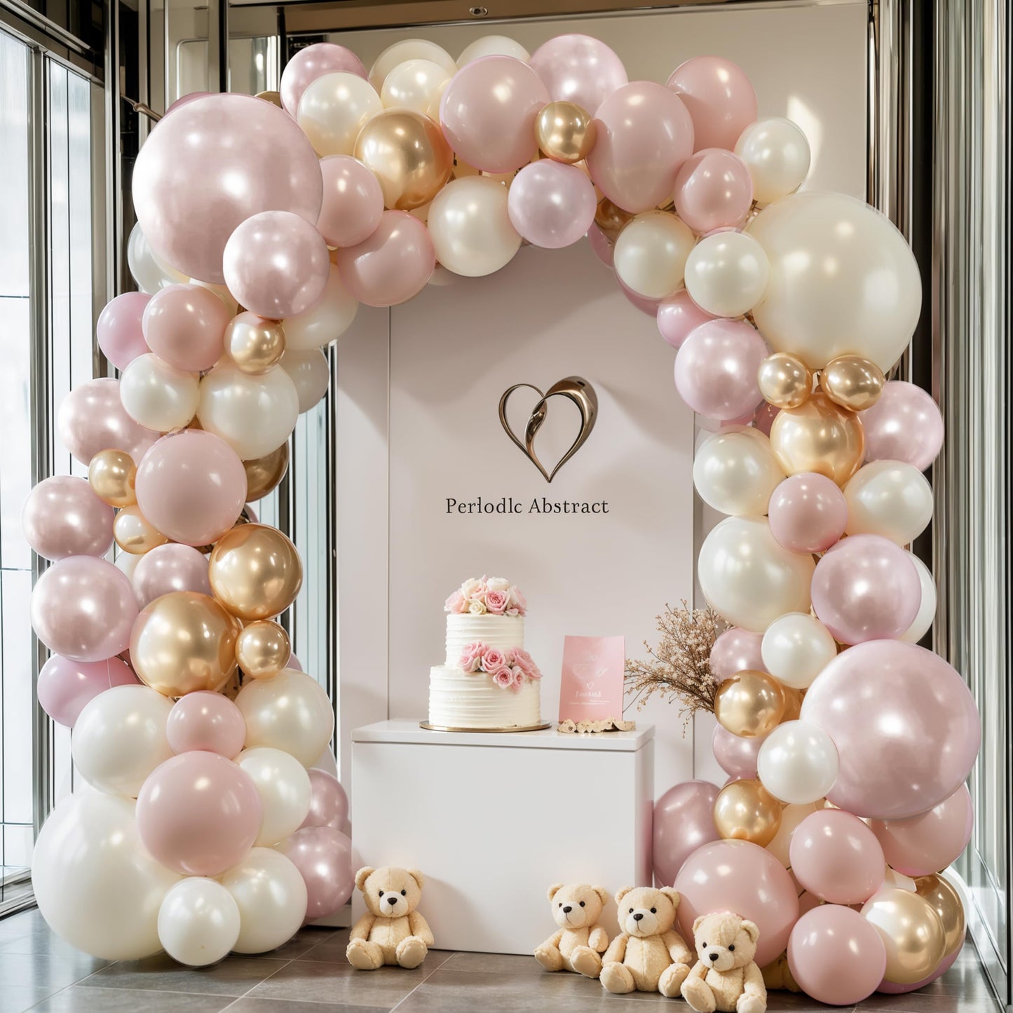 Black And White Balloon Arch Kit, Double Stuffed White And Black Balloons Garland Pearl White Sand Black Latex Balloons Different Size for Wedding Coquette Birthday Party Decorations