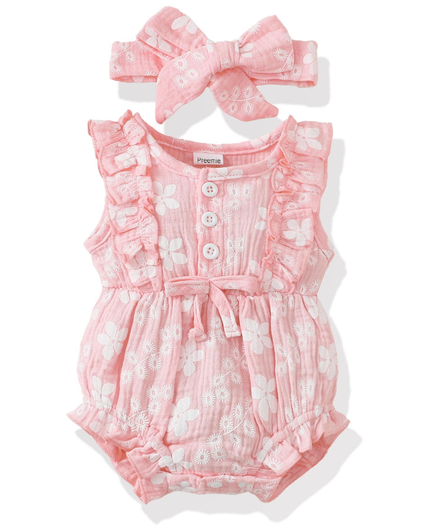 Renotemy Newborn Infant Baby Girl Clothes Rompers Summer Jumpsuits Short Sleeve Romper Infant Baby Clothes Girl