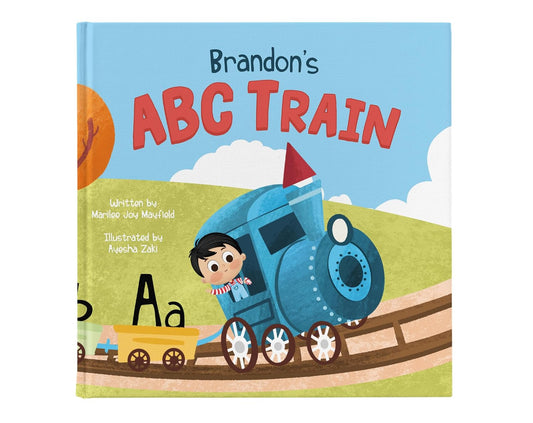 The ABC Train - ABC Book - Alphabet Learning for Toddlers 1-3 - Personalized Children's Book