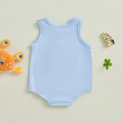 Halloween Baby Clothes Newborn Boy Tractor Pumpkin Onesie Infant Sleeveless Romper Toddler Bodysuit Cute Outfit
