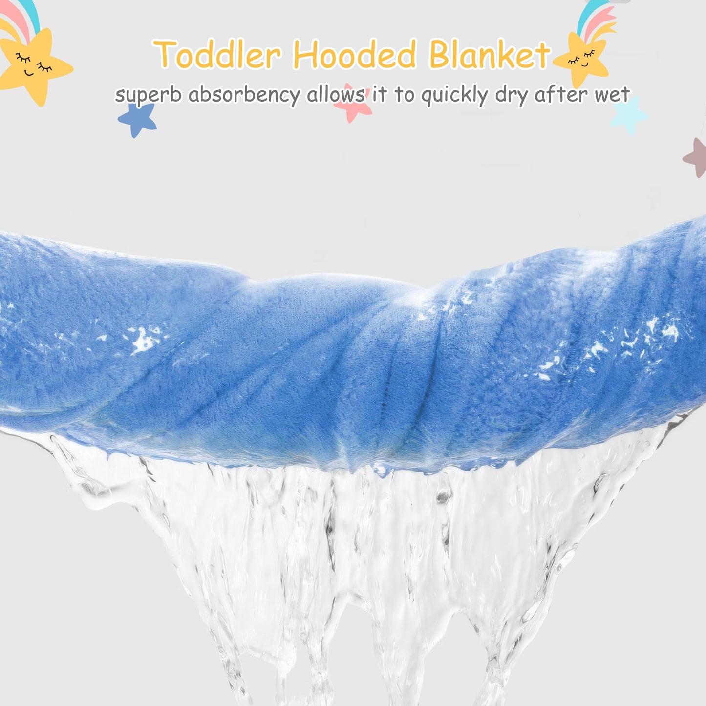 Toddler Hooded Bath Towel 27.5" X 55" Baby Towels with Hood Frog Soft Absorbent Toddler Towel Poncho Baby Hooded Blanket for Boys Girls