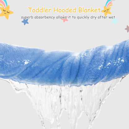Toddler Hooded Bath Towel 27.5" X 55" Baby Towels with Hood Frog Soft Absorbent Toddler Towel Poncho Baby Hooded Blanket for Boys Girls
