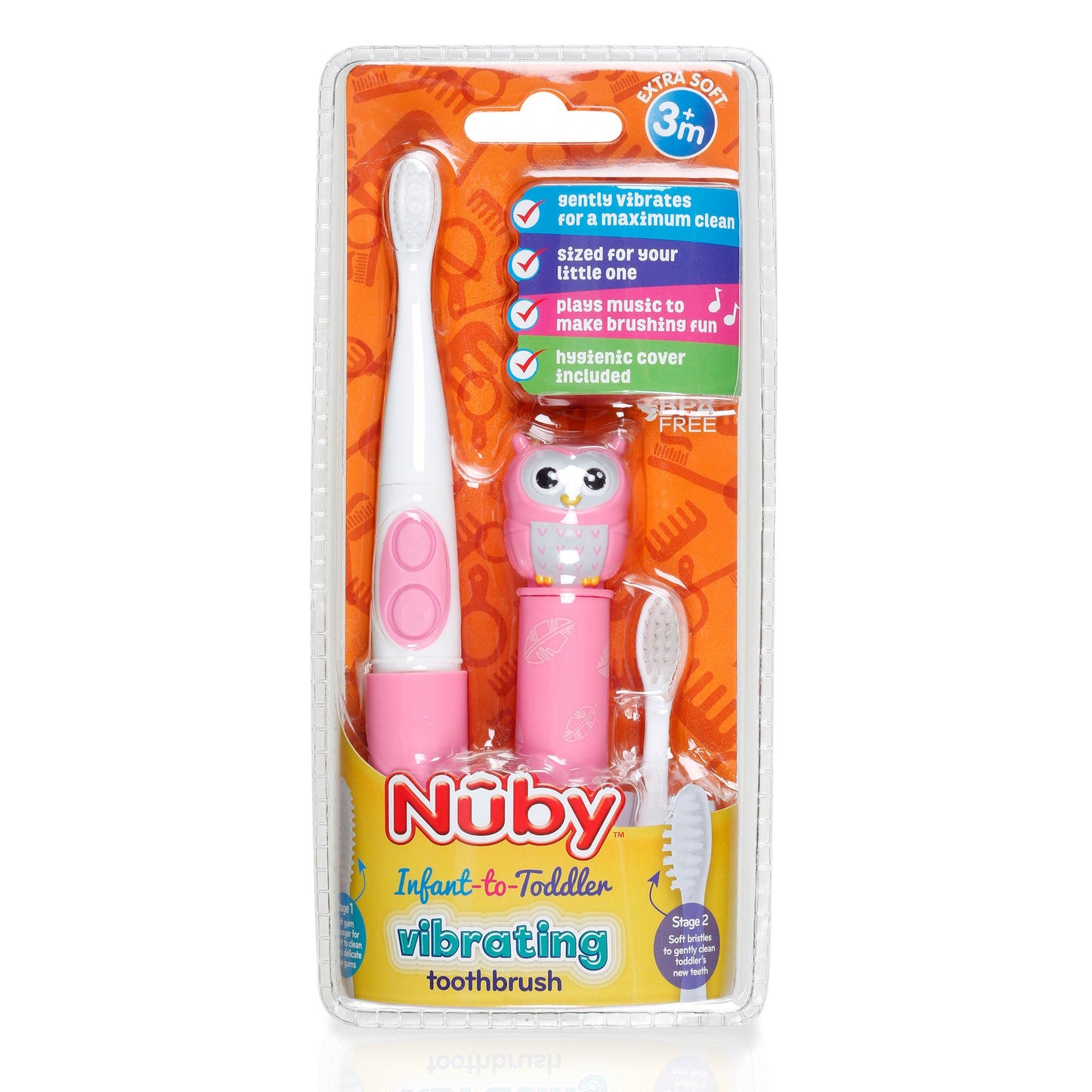 Nuby Electric Toothbrush with Animal Character, Monkey