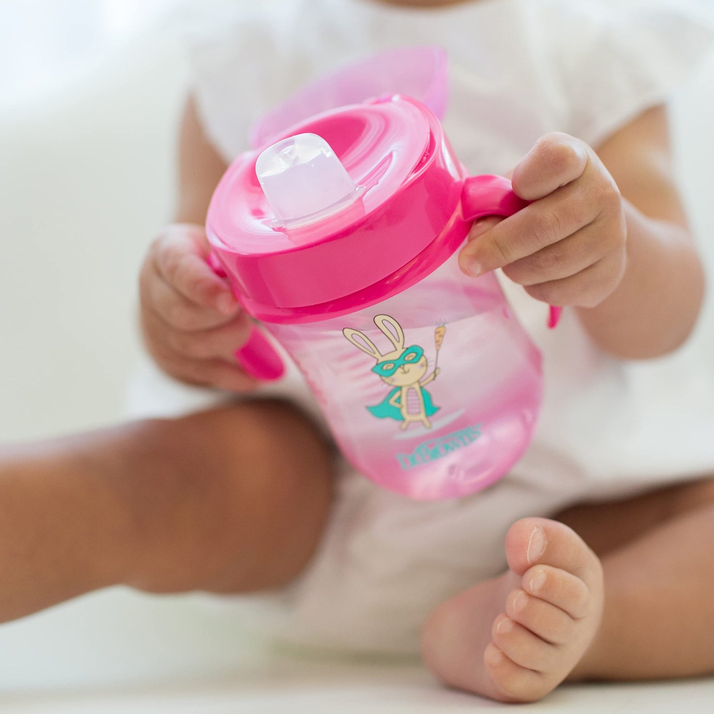 Dr. Brown's Transition Sippy Cup with Soft Spout - Pink - 6oz - 6m+