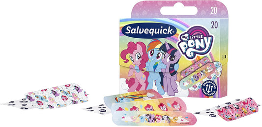Salvequick® | My Little Pony Plasters | Flexible, Durable, Breathable & Dirt-Resistant Kids Plasters | Pack of 20