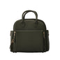 Ayla & Co Mini Bag, Transitional Minimal Diaper Bag, Vegan Leather, with Expandable Pockets, Built-In Wallet, Organizer