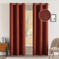 MIULEE 100% Blackout Linen Textured Curtains for Bedroom Solid Thermal Insulated Natural Beige Grommet Room Darkening Curtains & Drapes Luxury Decor for Living Room Nursery 52 x 84 Inch (2 Panels)