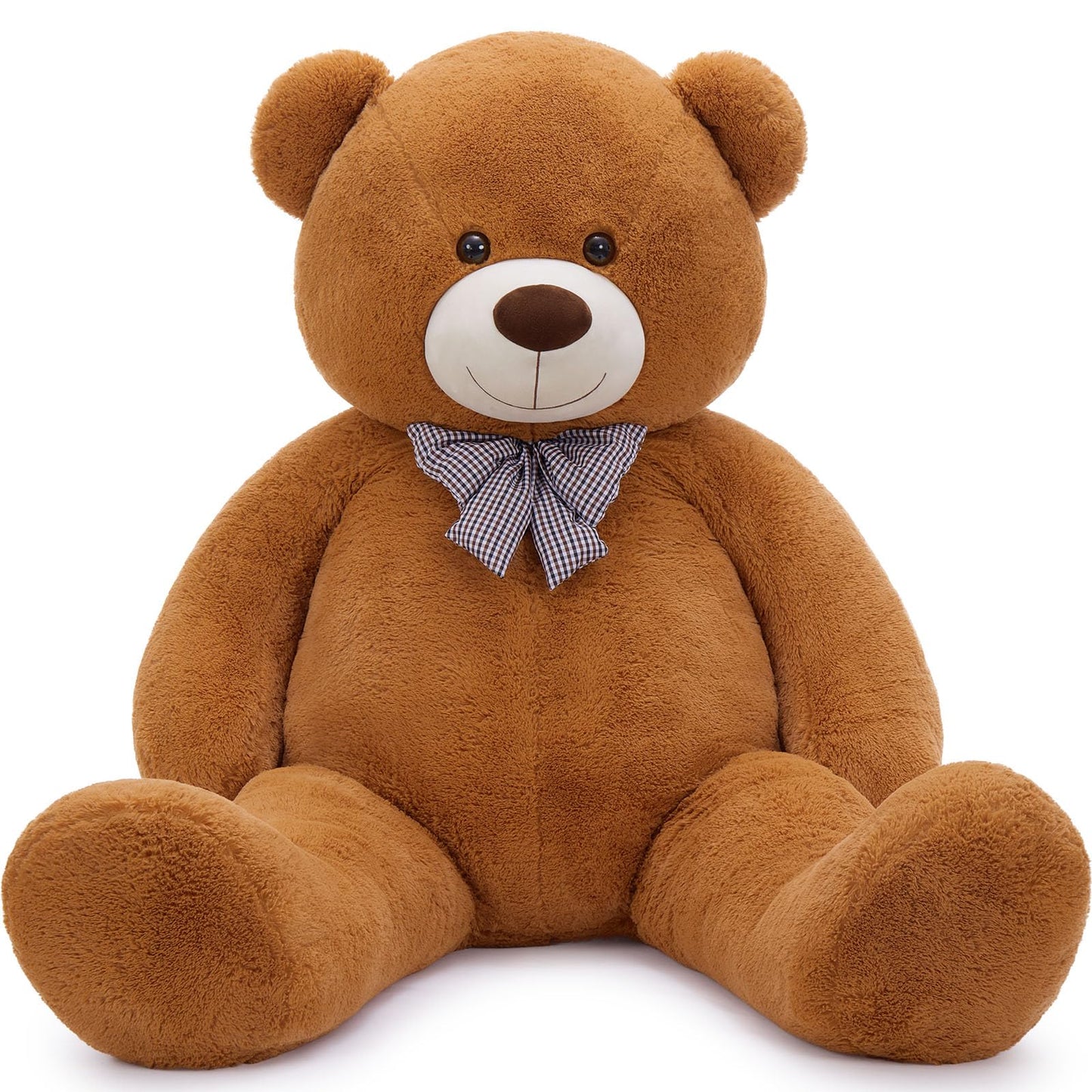 MaoGoLan Giant Big Teddy Bear 4 Feet 47 inch Life Size Tan Plush Bear Brown Stuffed Animal for Children Boyfriend