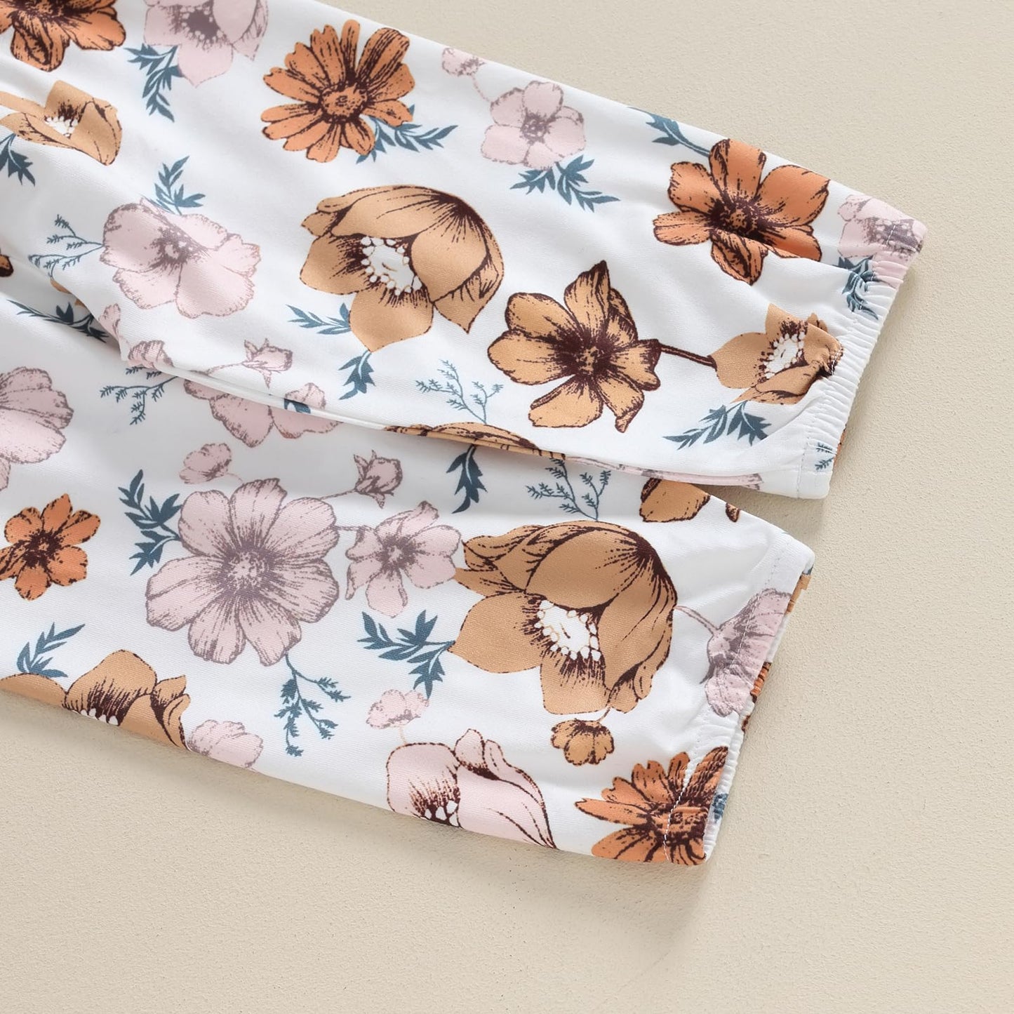Hello World Newborn Outfit Baby Girl Going Home Outfit Ruffle Ribbed Romper Top Floral Pants Set Cute Summer Clothes