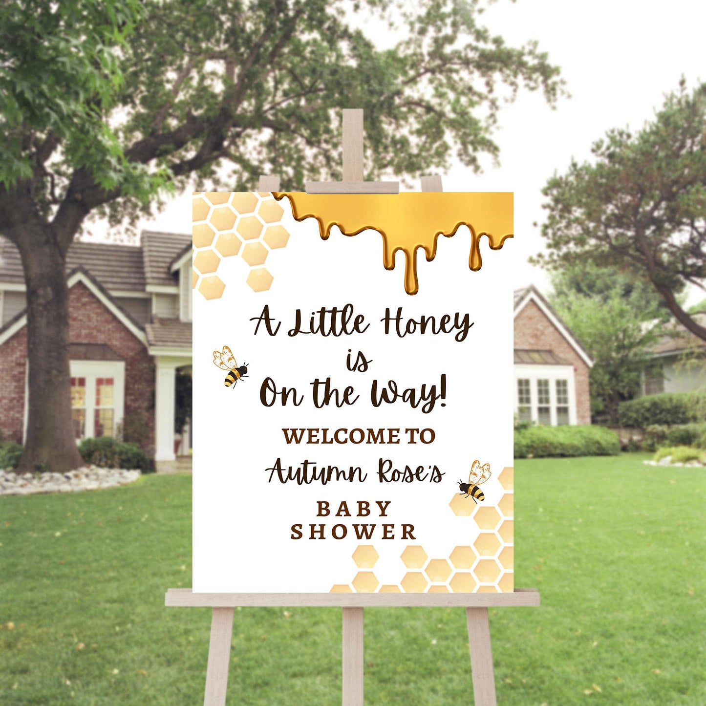 Personalized A Little Snowflake Is On The Way Welcome Sign, Pink, Girl, Winter Baby Shower Canvas
