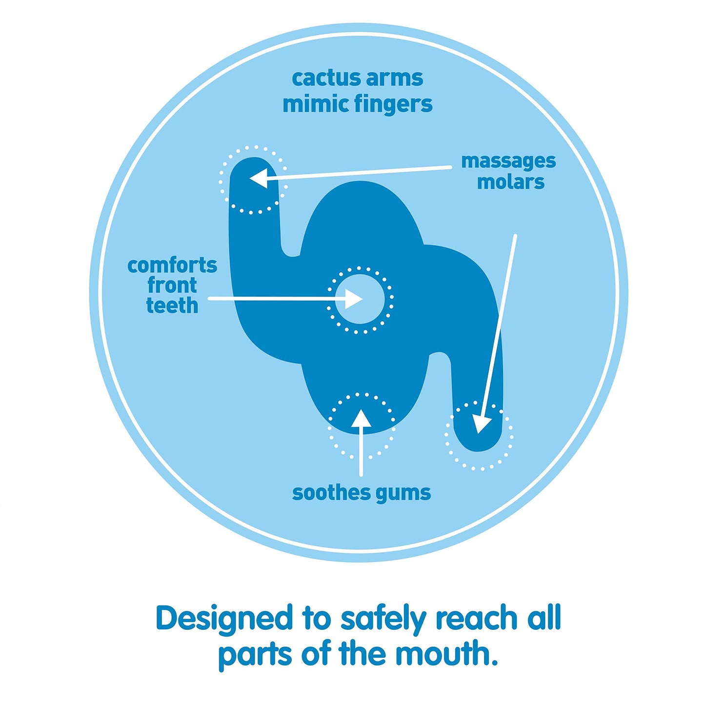 Dr. Brown's AquaCool Water-Filled Baby Teether, Cools & Massages Sore Gums, BPA Free, Pineapple and Apple, 2 Pack, 3m+