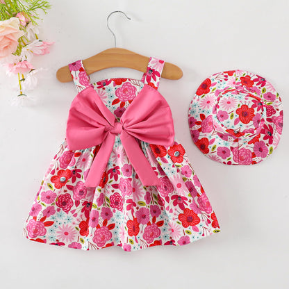 Newborn Infant Baby Girl Dress Toddler Girl Clothes Halter Backless Sleeveless Flower Sundress Summer Dresses for Girl