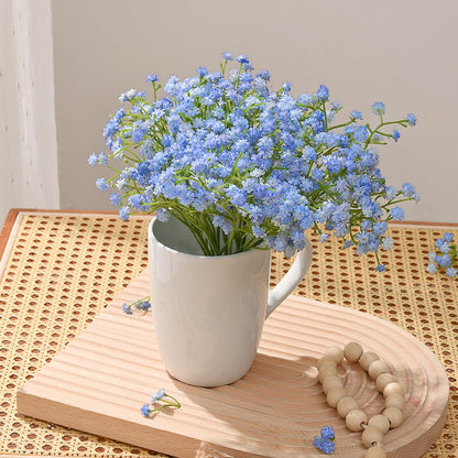 MARTINE MALL Babys Breath Artificial Flowers, 15 PCS White Baby Breath Flowers Artificial Bulk, Fake Babys Breath Gypsophila Real Touch Faux Babys Breath for Wedding Floral Arrangement Home Decor