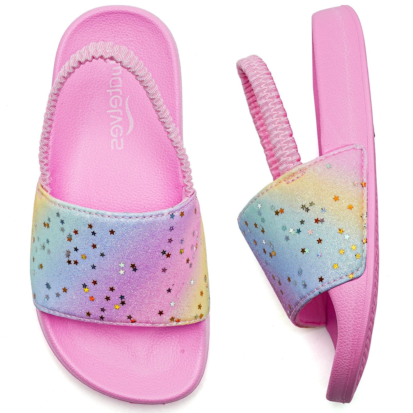 WateLves Toddler Boys Girls Slides Sandals for Swim Beach Kids Water Shoes Casual Slippers
