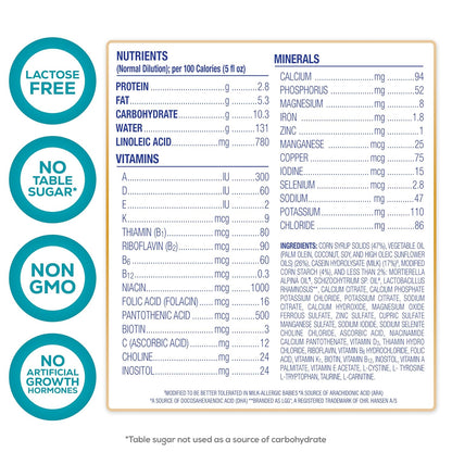 Enfamil Nutramigen Hypoallergenic Baby Formula with Iron, Lactose Free, Colic Relief from Cow's Milk Allergy Starts in 24 Hours, Brain Building DHA, Probiotic LGG for Immune Support, 27.8 Oz Can