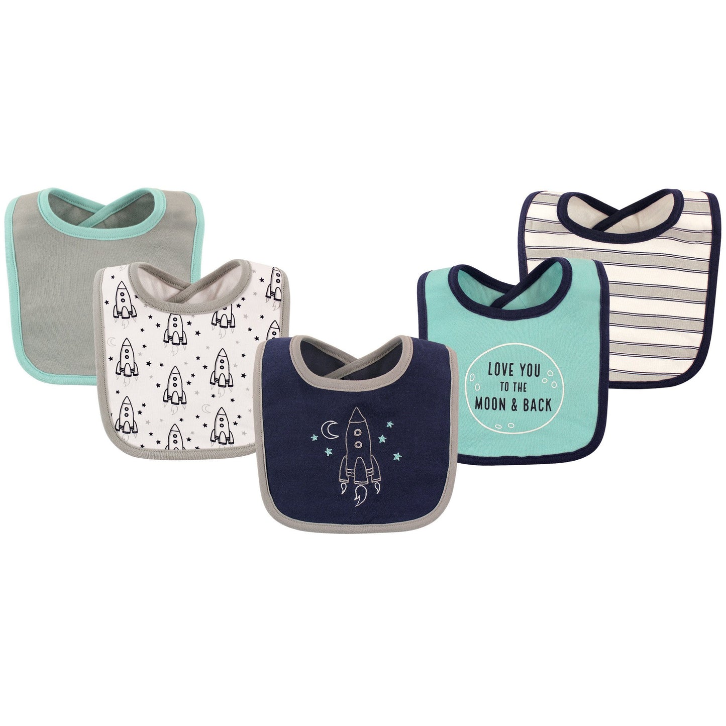 Hudson Baby Unisex BabyCotton Bibs