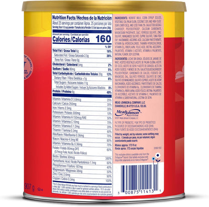 Enfagrow Premium Toddler Nutritional Drink, Made with Real Milk, Brain-Building Omega-3 DHA, Nutrients and Prebiotics for Growth & Immune Support, Non-GMO, Toddler Milk Powder, 32 Oz Can