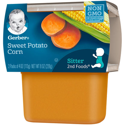 Gerber Baby Food Power Blend Apple Chicken, 4 Oz, 2 Ct Tubs