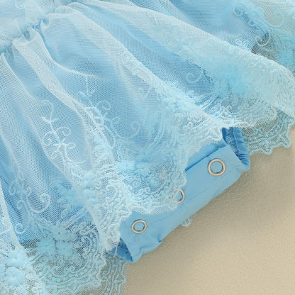 Mubineo Baby Girl Summer Clothes Lace Romper Skirt Dress Princess Outfits Sleeveless Flower Newborn Outfit