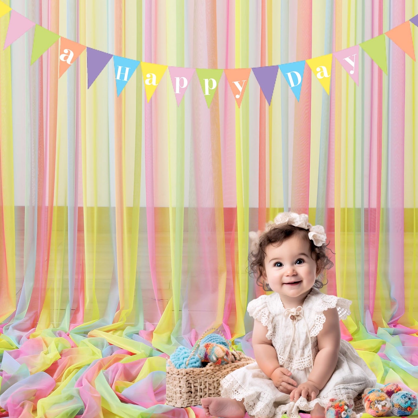 Champagne Tulle Backdrop Curtain for Parties Wedding 10ft×8ft Champagne Sheer Backdrop Curtains for Baby Shower Bridal Shower Reception Birthday Party Christmas Photoshoot Decorations 2 Panels