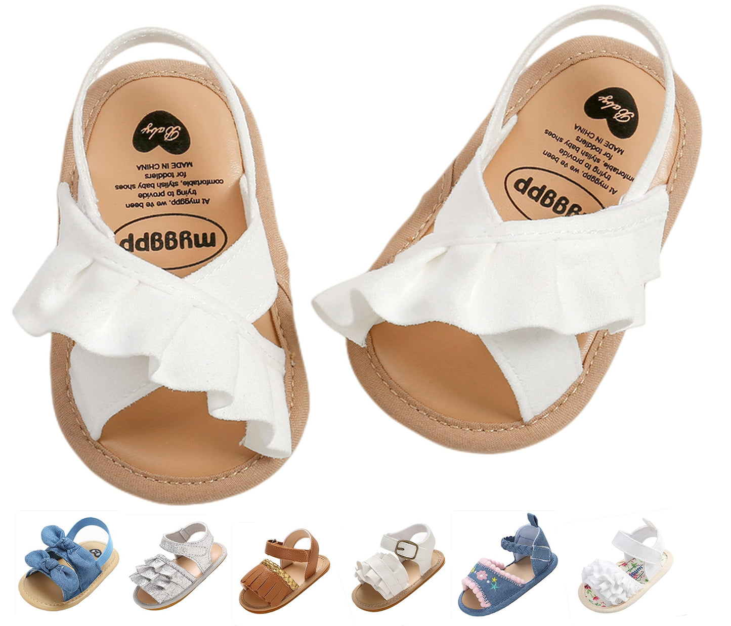 Baby Girls Sandals Summer Shoes Outdoor First Walker Toddler Girls Shoes for Summer