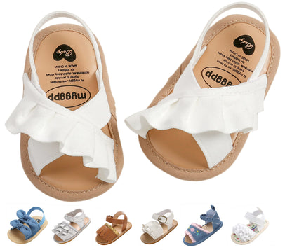 Baby Girls Sandals Summer Shoes Outdoor First Walker Toddler Girls Shoes for Summer