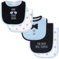 Hudson Baby Unisex Baby Cotton Terry Bib and Burp Cloth Set, Dinner Date, One Size