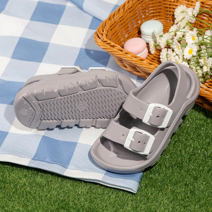 Casazoe Toddler Boys Girls EVA Comfort Lightweight Sandals Breathable Summer Beach Pool Casual Outdoor Shoes Adjustable Strap Open Toe Anti-Slip Quick Dry Shoe(Toddler/Little kids)