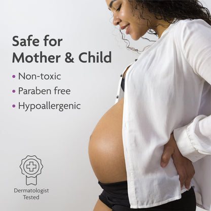 TriLASTIN Maternity Stretch Mark Prevention Cream - Paraben-Free, Hypoallergenic, and Safe for Pregnancy - Stretch Mark Formula for Pregnant Women - 4 Oz Belly Cream for Pregnant Women