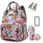 Diaper Bag Backpack for Dad and Mom with USB Charging Port Stroller Straps and Insulated Pocket,army military Travel Nappy Backpack for Daddy/Mommy (Black)