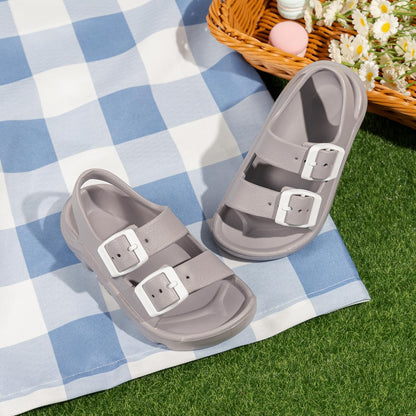 Casazoe Toddler Boys Girls EVA Comfort Lightweight Sandals Breathable Summer Beach Pool Casual Outdoor Shoes Adjustable Strap Open Toe Anti-Slip Quick Dry Shoe(Toddler/Little kids)