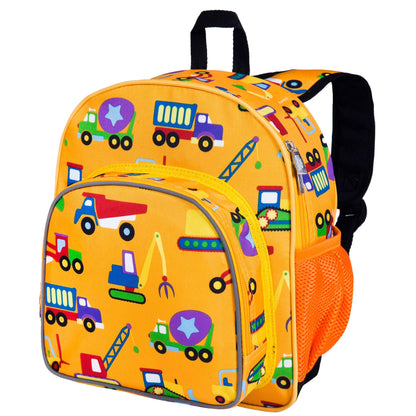 Wildkin 12-inch Kids Backpack – Padded, Adjustable, Ideal for Daycare & Travel - Trains, Planes, and Trucks