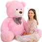 MaoGoLan Giant Big Teddy Bear 4 Feet 47 inch Life Size Tan Plush Bear Brown Stuffed Animal for Children Boyfriend