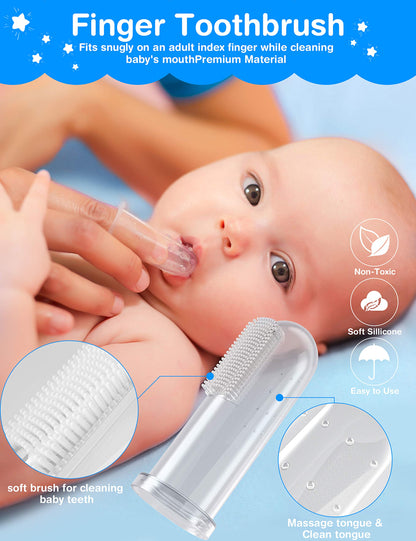 OTTOLIVES Baby Healthcare and Grooming Kit, 24 in 1 Baby Electric Nail Trimmer Set Newborn Nursery Health Care Set for Newborn Infant Toddlers Baby Boys Girls Kids (0-3 Years+) (Green)