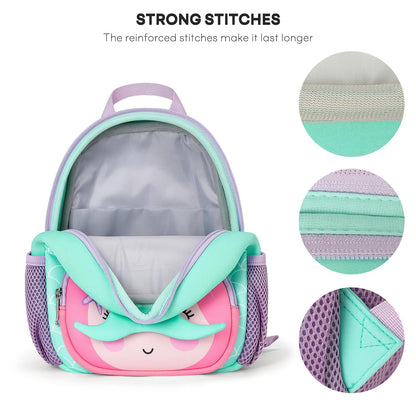 mibasies Toddler Backpacks for Girls 2-4: Baby Preschool Backpack - Kids Unicorn Backpack for Boys Girls - 12inch Mini School Bag