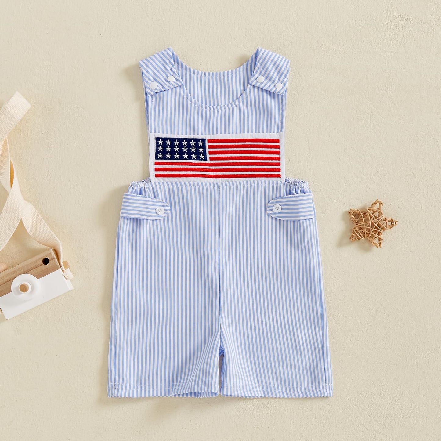 YINGISFITM Newborn Baby Boy Clothes Sailboat Overalls Sleeveless Jumpsuit Infant Bodysuit Toddler Outfits