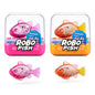Robo Alive Robo Fish Robotic Swimming Fish (Teal + Orange) by ZURU Water Activated, Changes Color, Comes with Batteries, Amazon Exclusive (2 Pack) Series 3