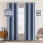 MIULEE 100% Blackout Linen Textured Curtains for Bedroom Solid Thermal Insulated Natural Beige Grommet Room Darkening Curtains & Drapes Luxury Decor for Living Room Nursery 52 x 84 Inch (2 Panels)