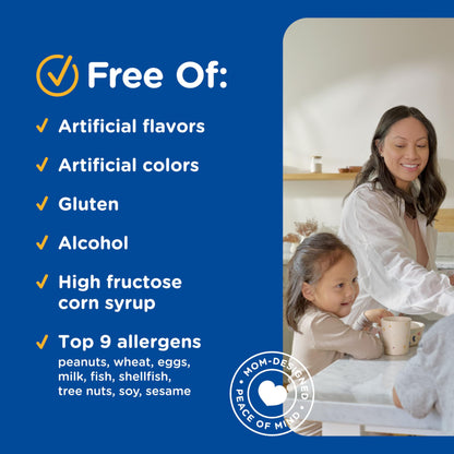 Mommy's Bliss Organic Elderberry Syrup & Immunity Boost With Vitamins, Prebiotics & Echinacea for Kids & Adults 1 yr+, 3 Fl Oz