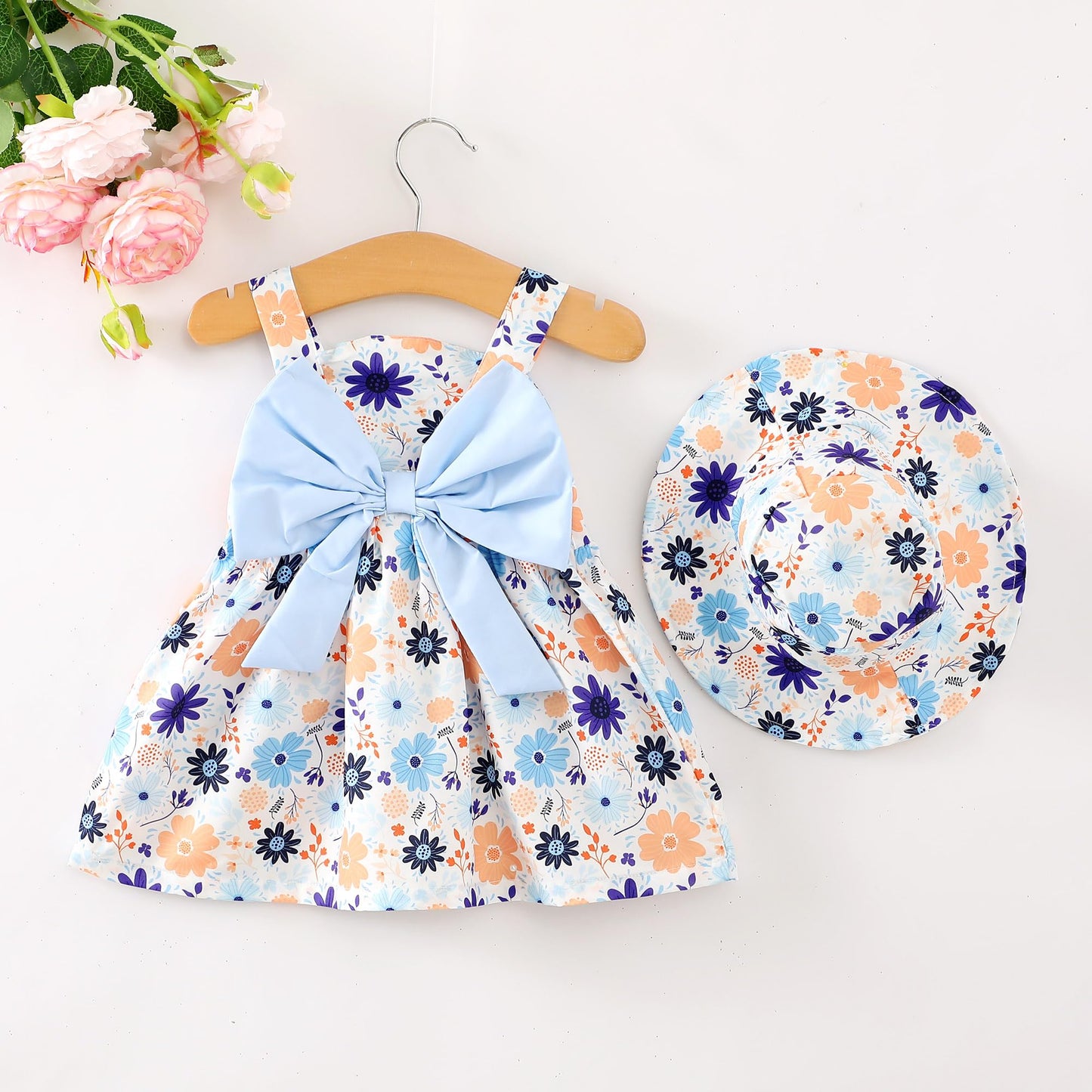 Newborn Infant Baby Girl Dress Toddler Girl Clothes Halter Backless Sleeveless Flower Sundress Summer Dresses for Girl
