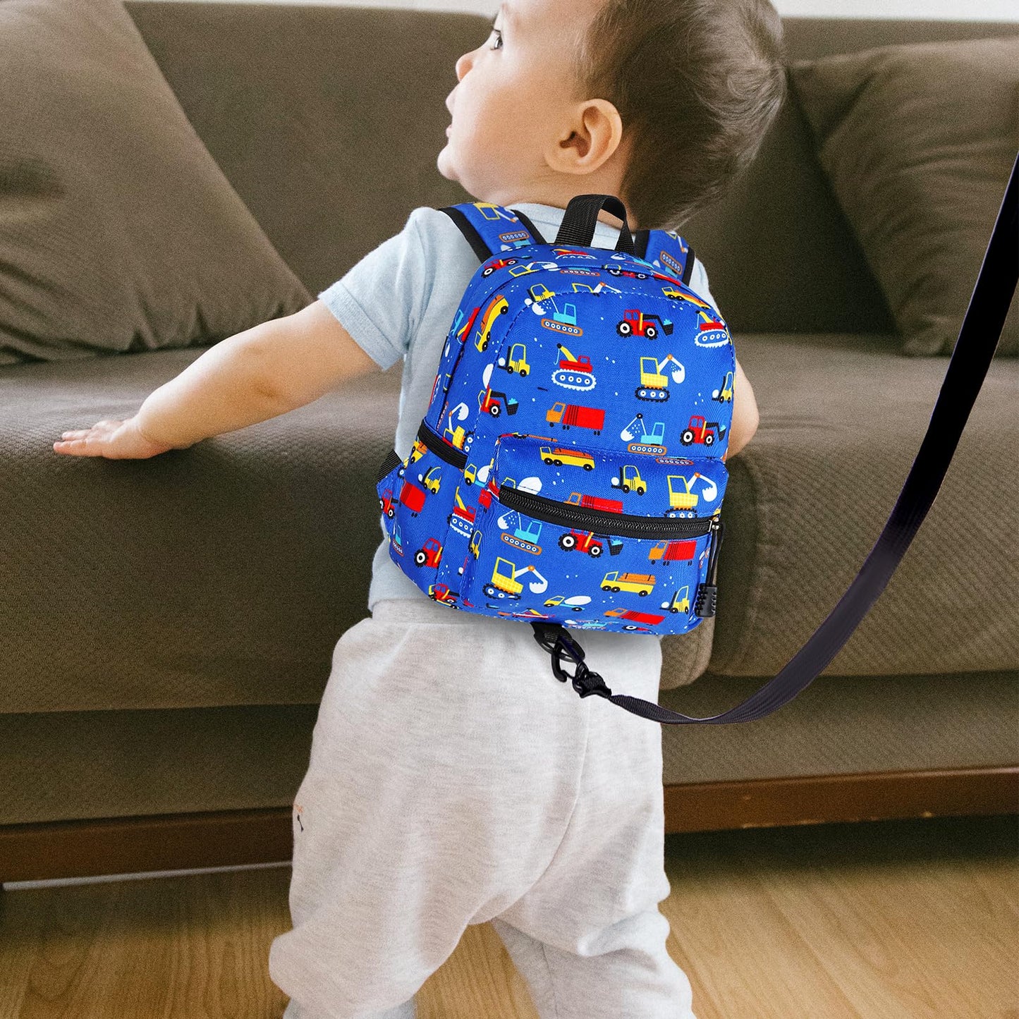 Accmor Toddler Backpack Leash, Cute Unicorn Baby Backpacks with Anti Lost Wrist Link, Mini Kids Backpack Leash Walking Harness for Outdoor Travel, Adorable Backpack Tether for Boys Girls 1-3 (Purple)