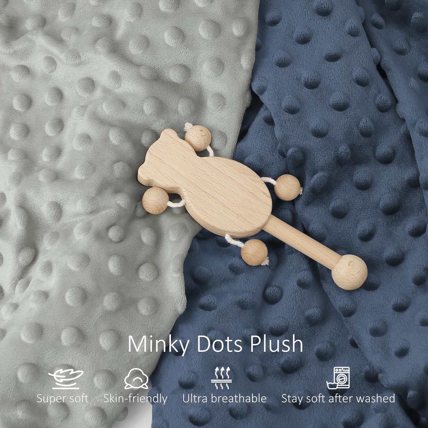 Susurration 2Pack Changing Pad Covers Super Soft Minky Dots Plush Changing Table Covers 33x17x7in Breathable Changing Pad Sheets for Unisex Baby Girls and Boys (Beige&Brown)