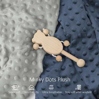 Susurration 2Pack Changing Pad Covers Super Soft Minky Dots Plush Changing Table Covers 33x17x7in Breathable Changing Pad Sheets for Unisex Baby Girls and Boys (Beige&Brown)