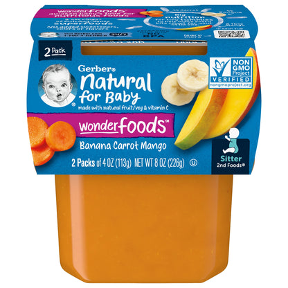 Gerber Baby Food Power Blend Apple Chicken, 4 Oz, 2 Ct Tubs